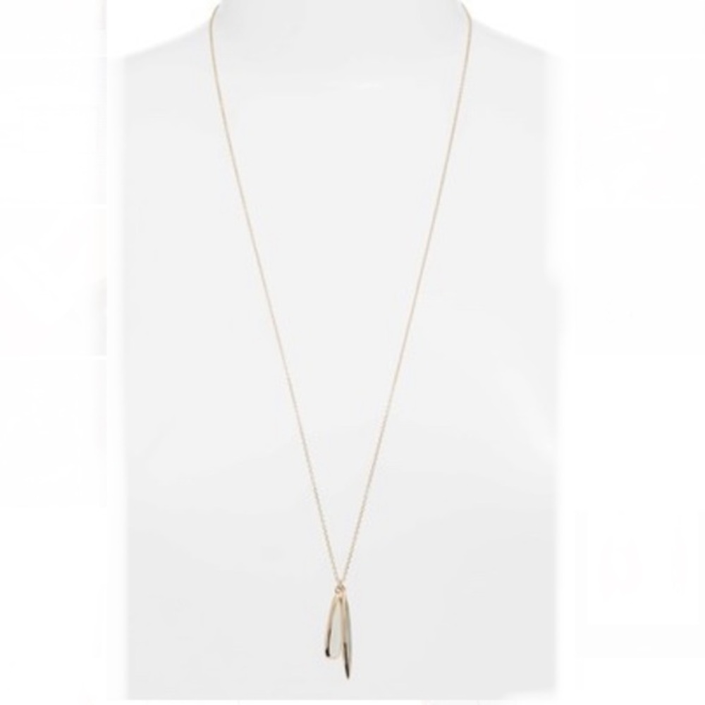 Sole Society Charm Pendant Necklace Gold